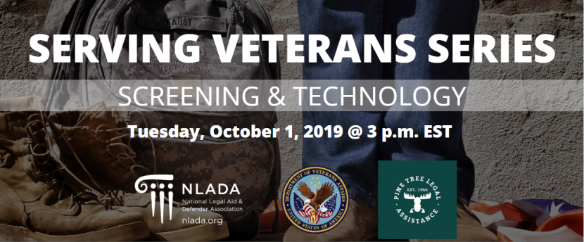 Veterans screening and tech banner