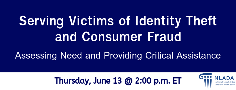 Victims of Identity Theft and Consumer Fraud banner