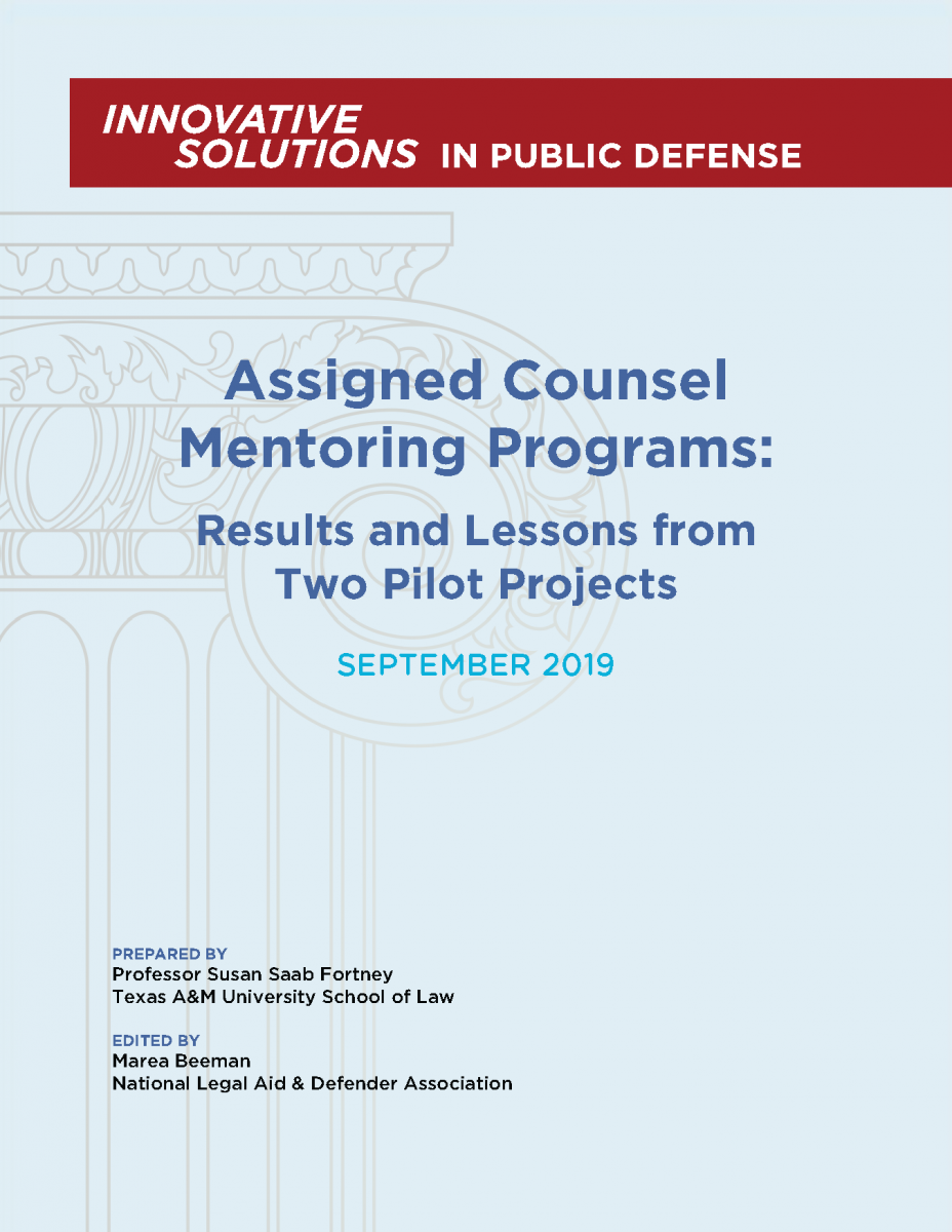 Assigned Counsel Mentoring Programs